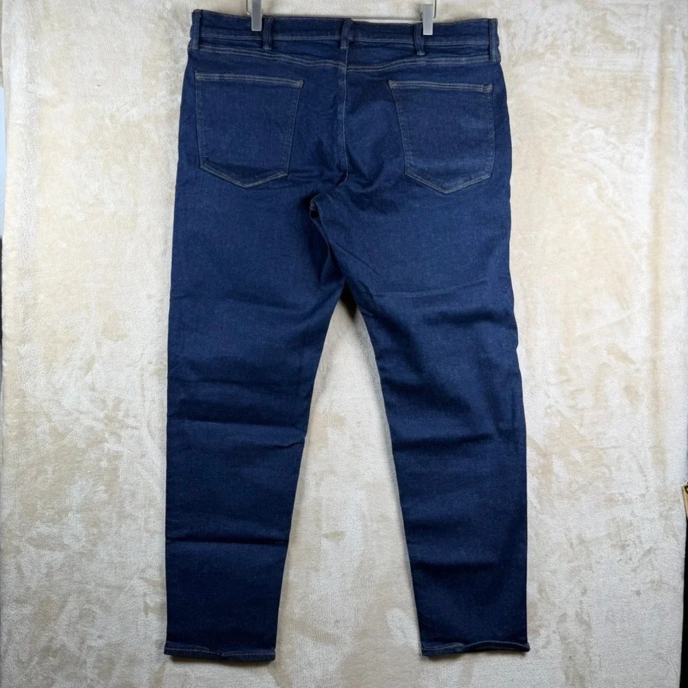Banana Republic Tapered Fit Jeans Mens 42x34 Dark Wash Indigo Stretch Denim